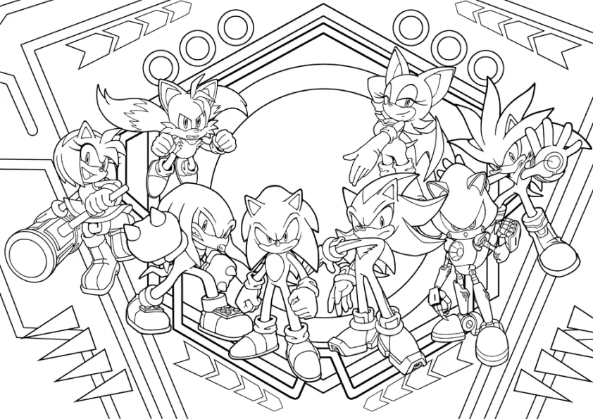 Sonic Ausmalbilder 254