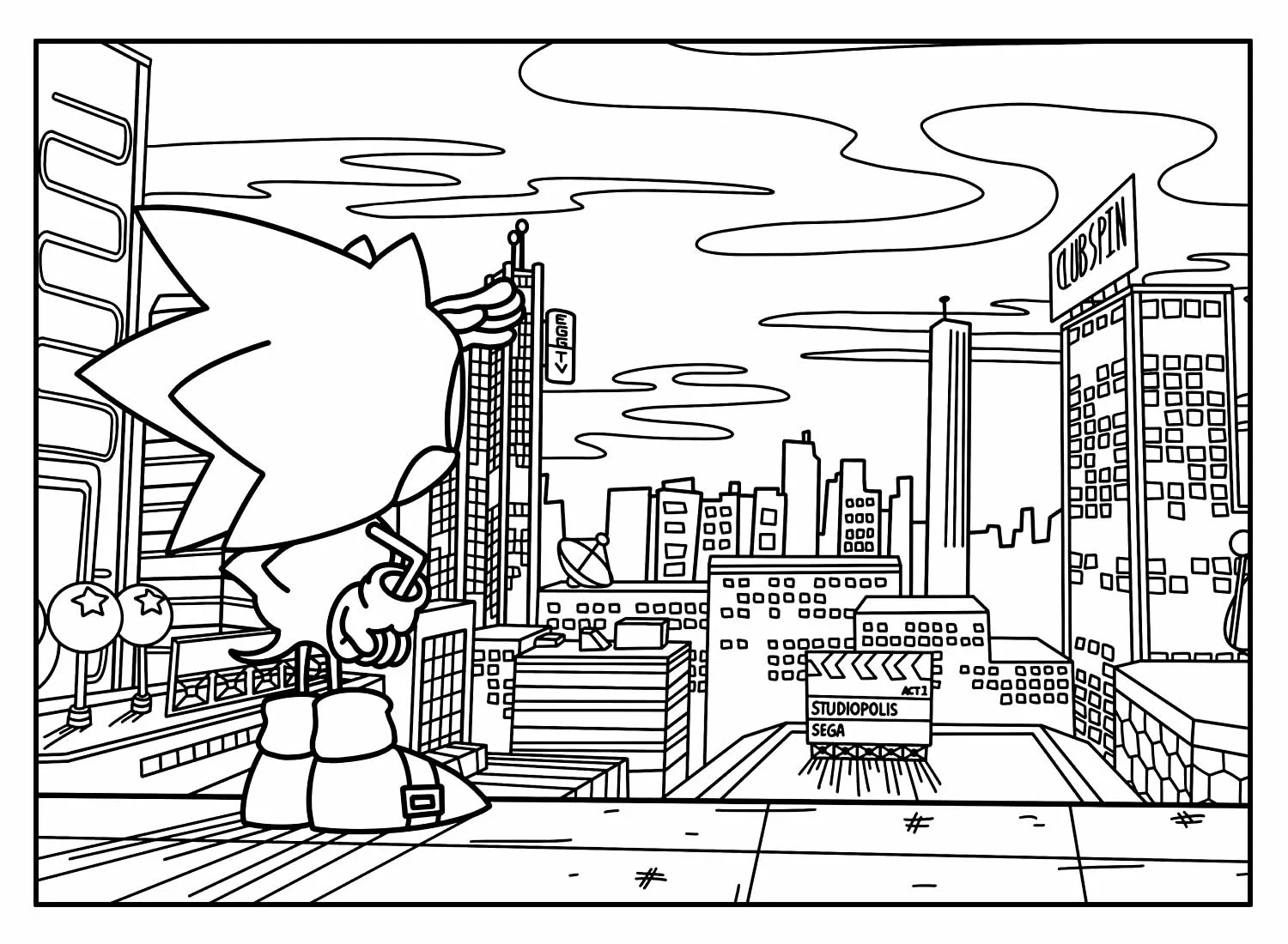 Sonic Ausmalbilder 846