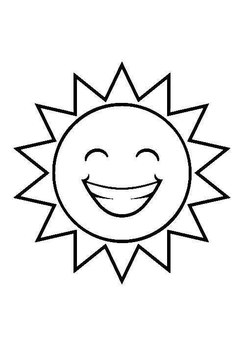 Sonne Ausmalbilder 045