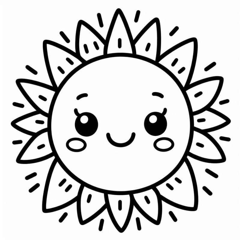 Sonne Ausmalbilder 060