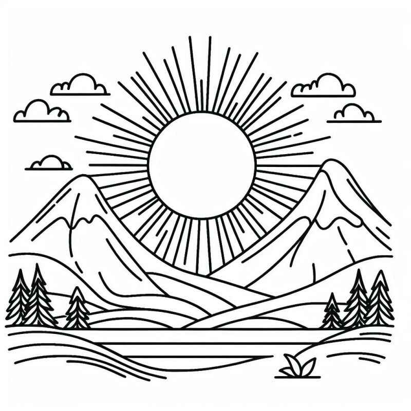 Sonne Ausmalbilder 262