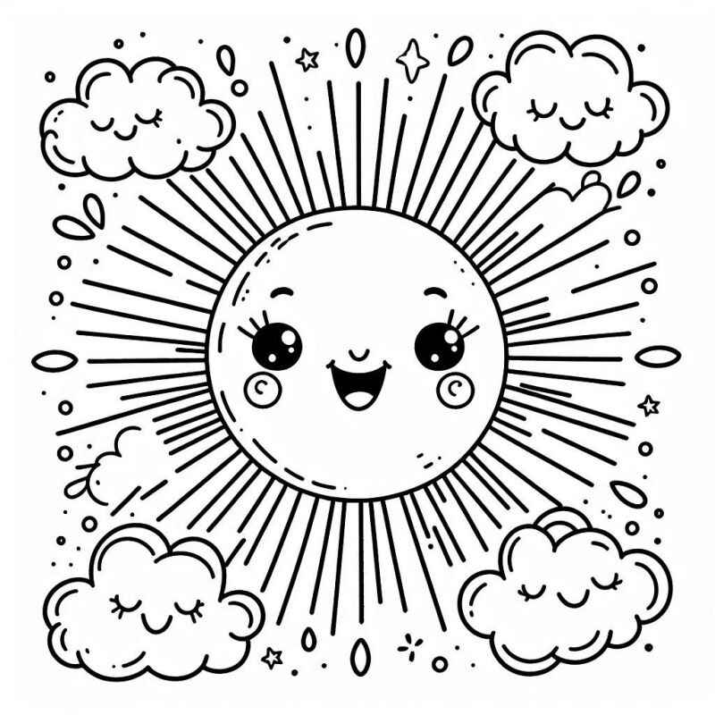 Sonne Ausmalbilder 275