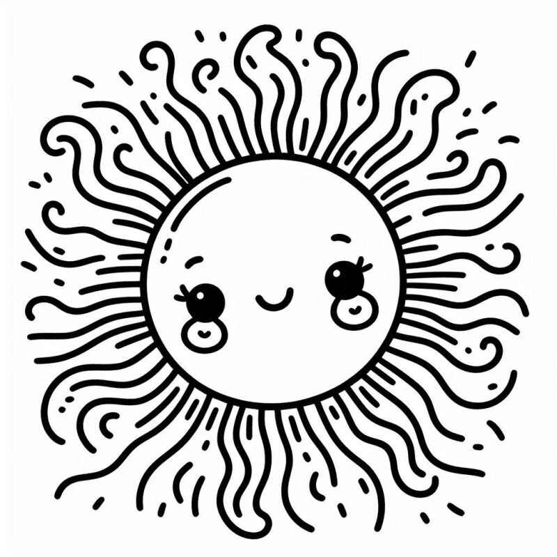 Sonne Ausmalbilder 352