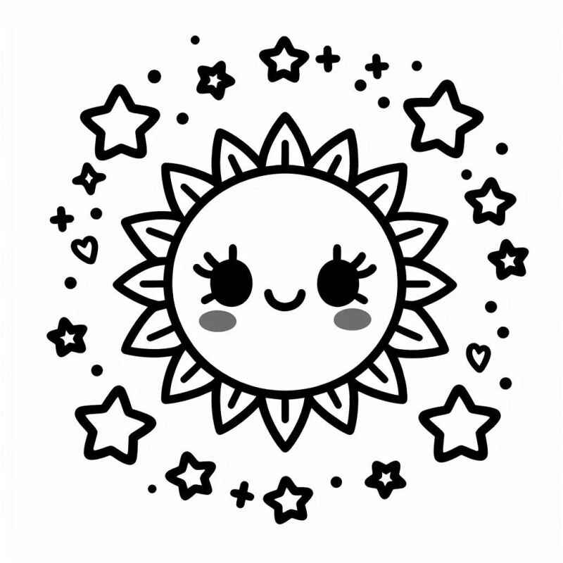 Sonne Ausmalbilder 458