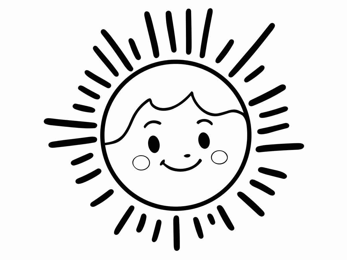 Sonne Ausmalbilder 544