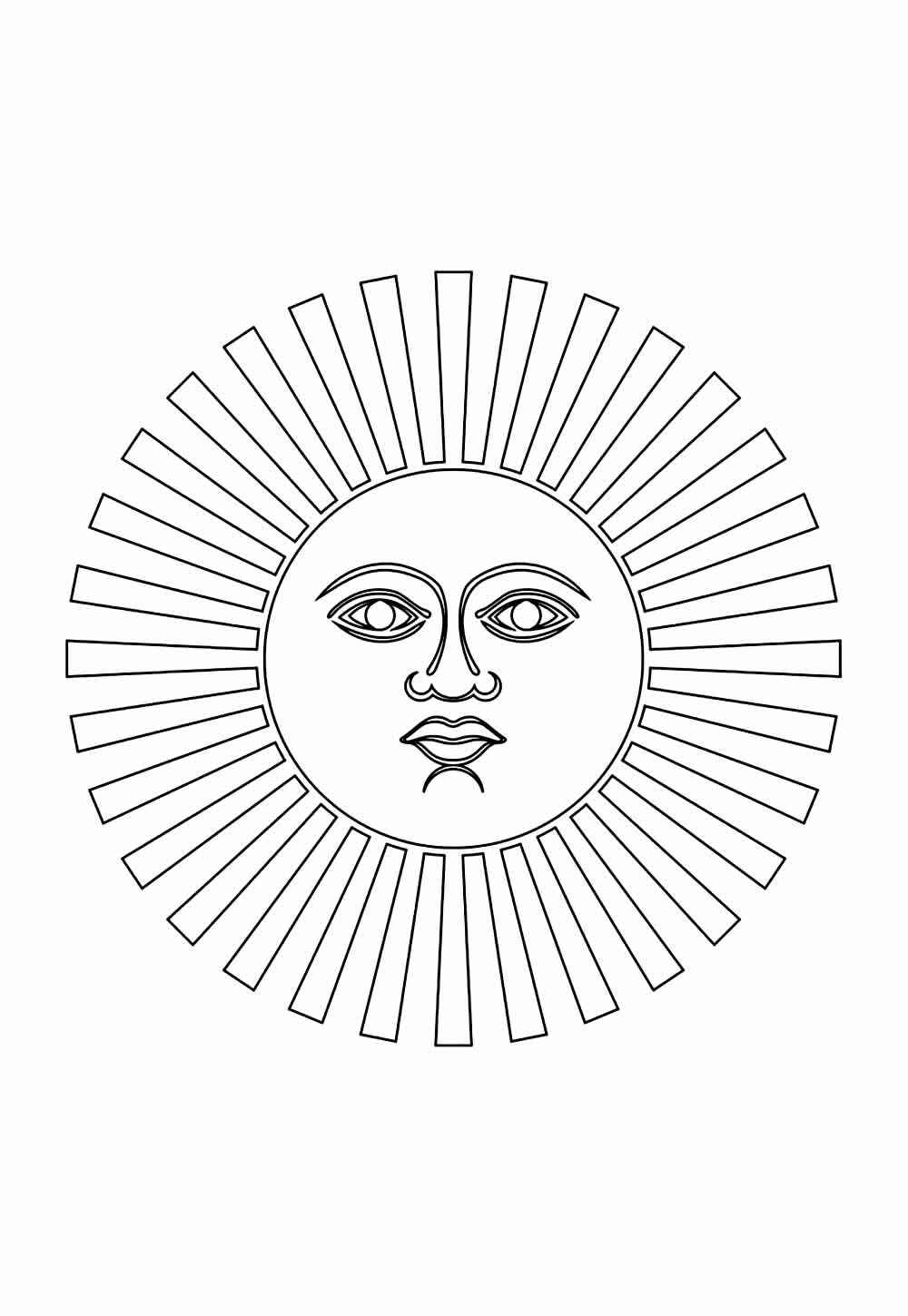 Sonne Ausmalbilder 602