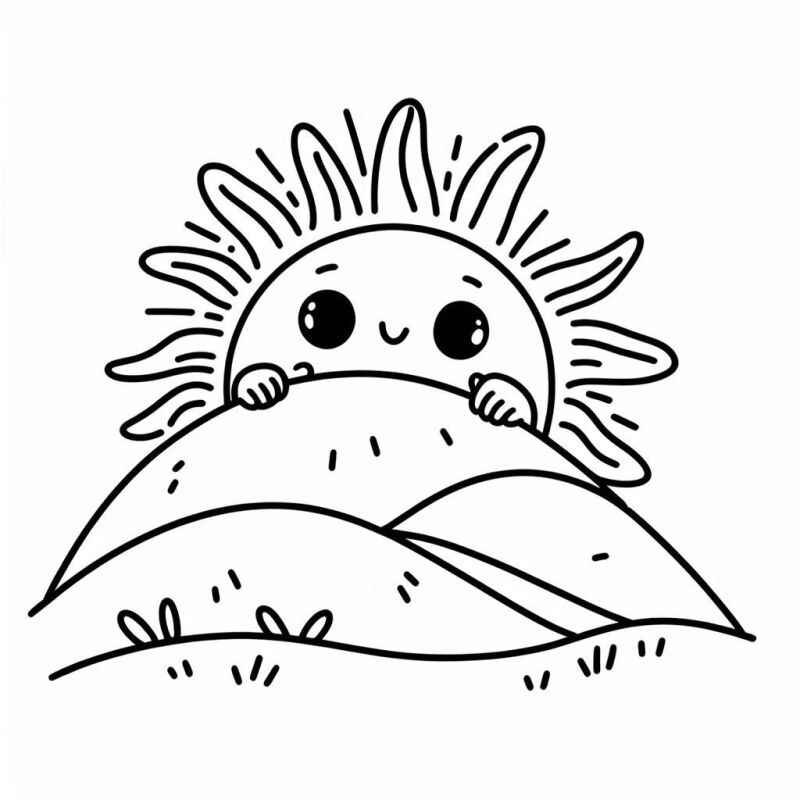 Sonne Ausmalbilder 905