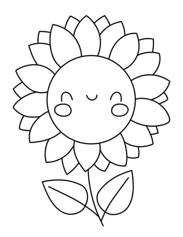 Sonnenblume Ausmalbilder 127