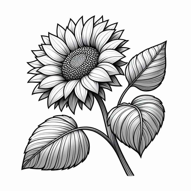 Sonnenblume Ausmalbilder 475