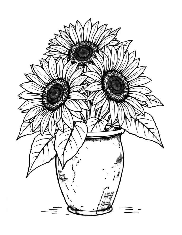 Sonnenblume Ausmalbilder 548