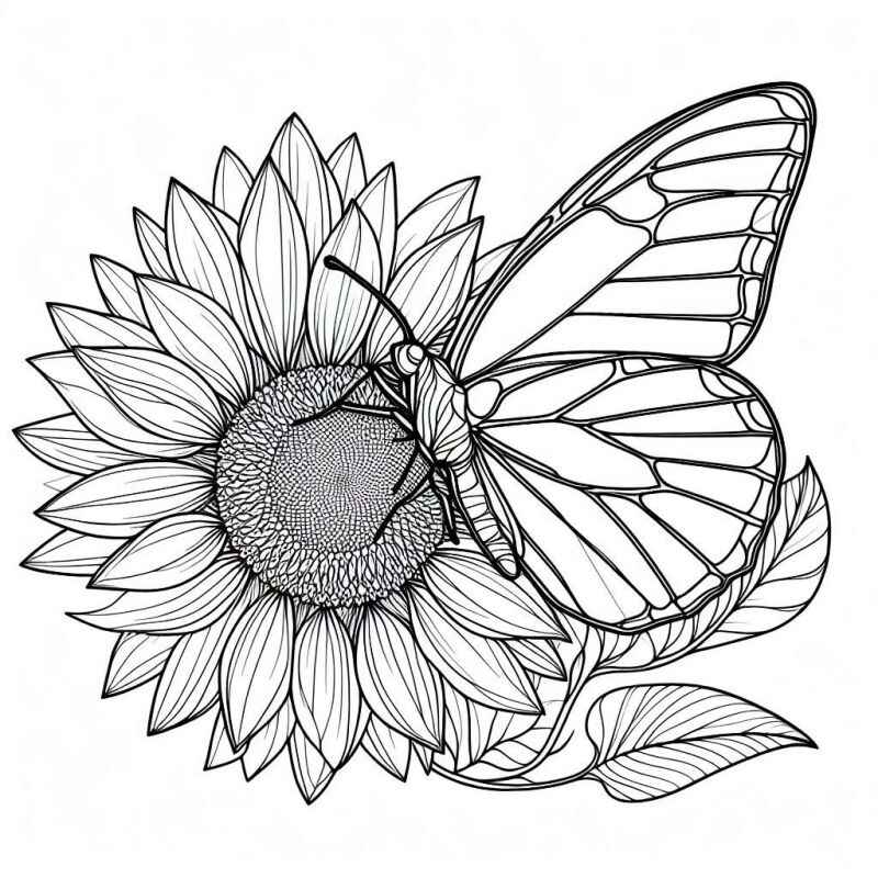 Sonnenblume Ausmalbilder 771