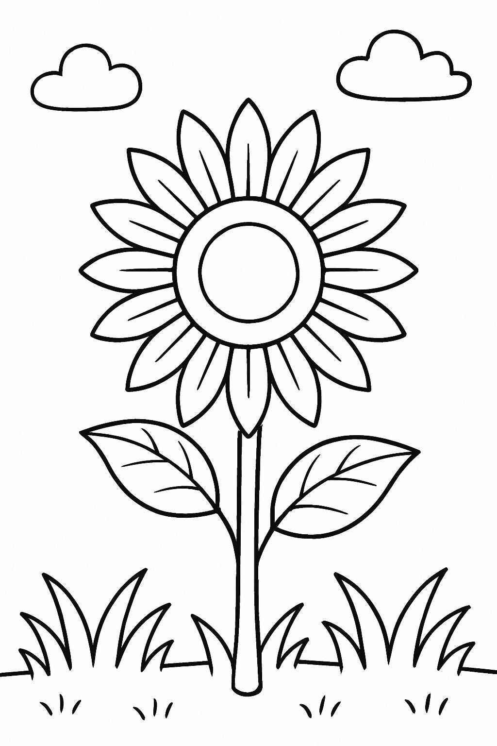 Sonnenblume Ausmalbilder 854