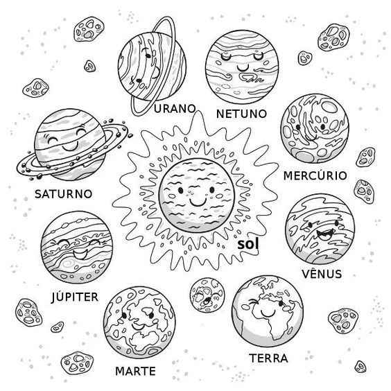 Sonnensystem Ausmalbilder 007