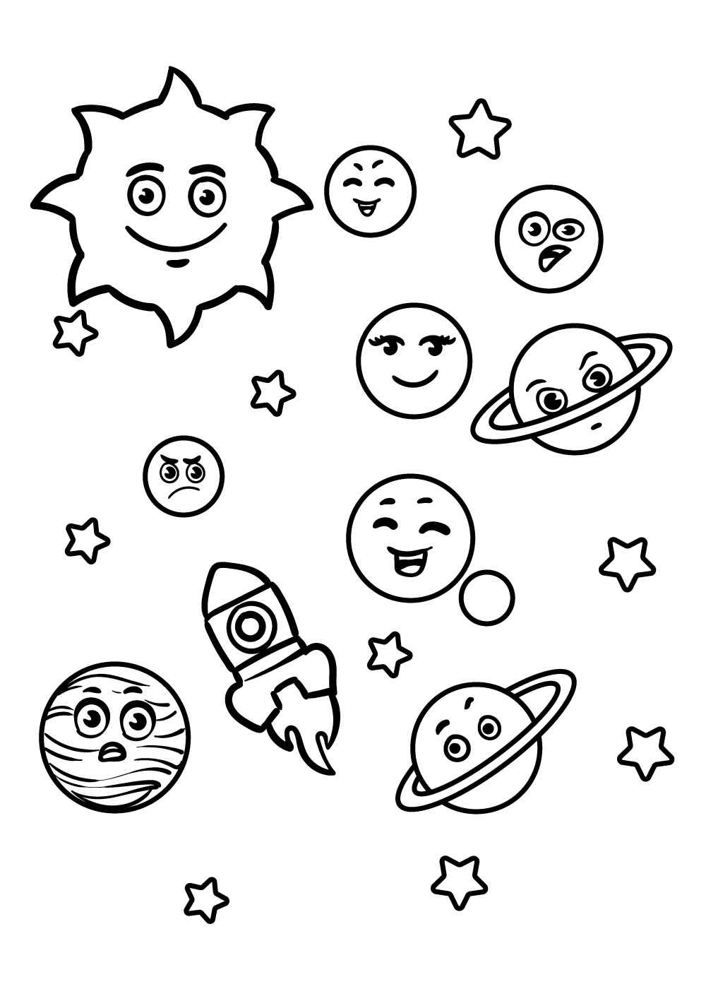 Sonnensystem Ausmalbilder 033
