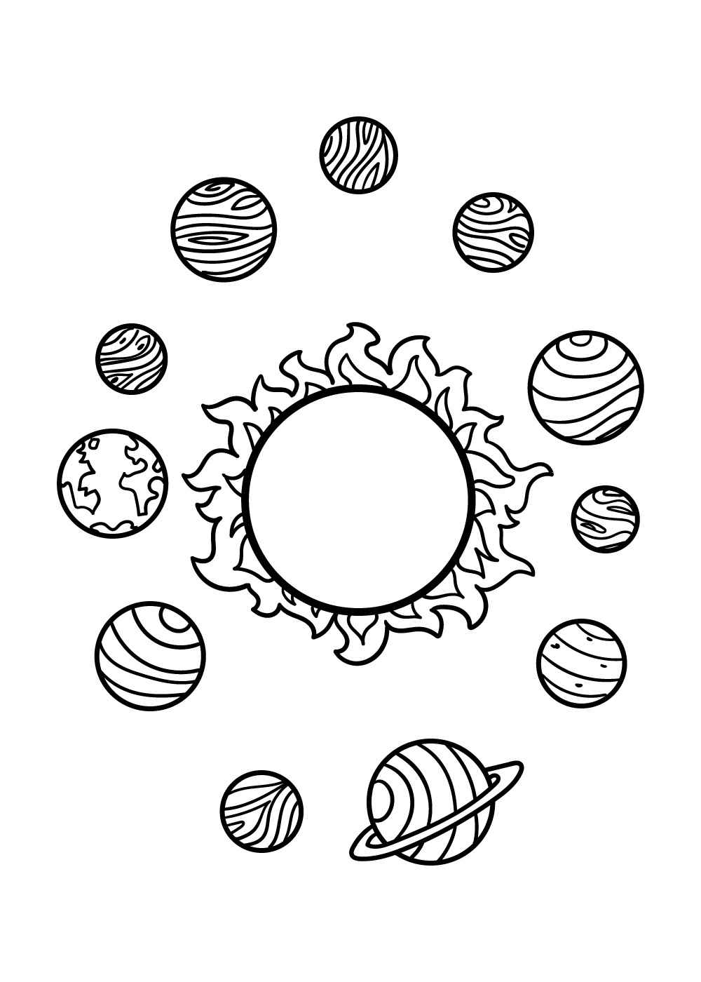Sonnensystem Ausmalbilder 183