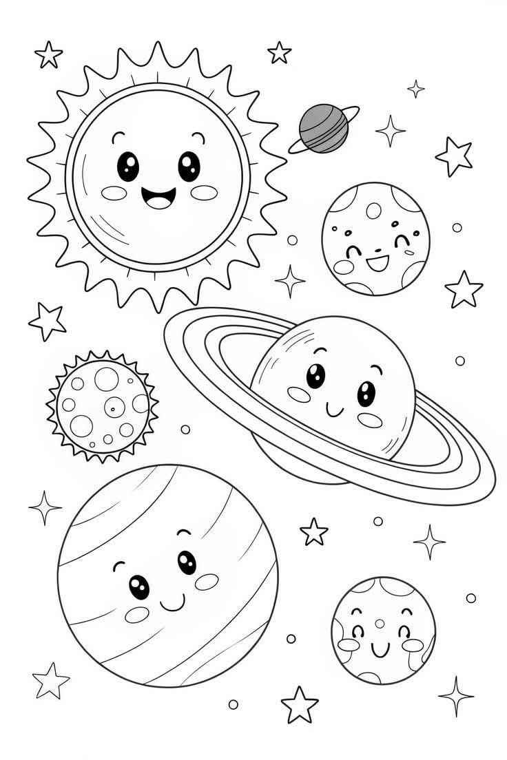 Sonnensystem Ausmalbilder 409