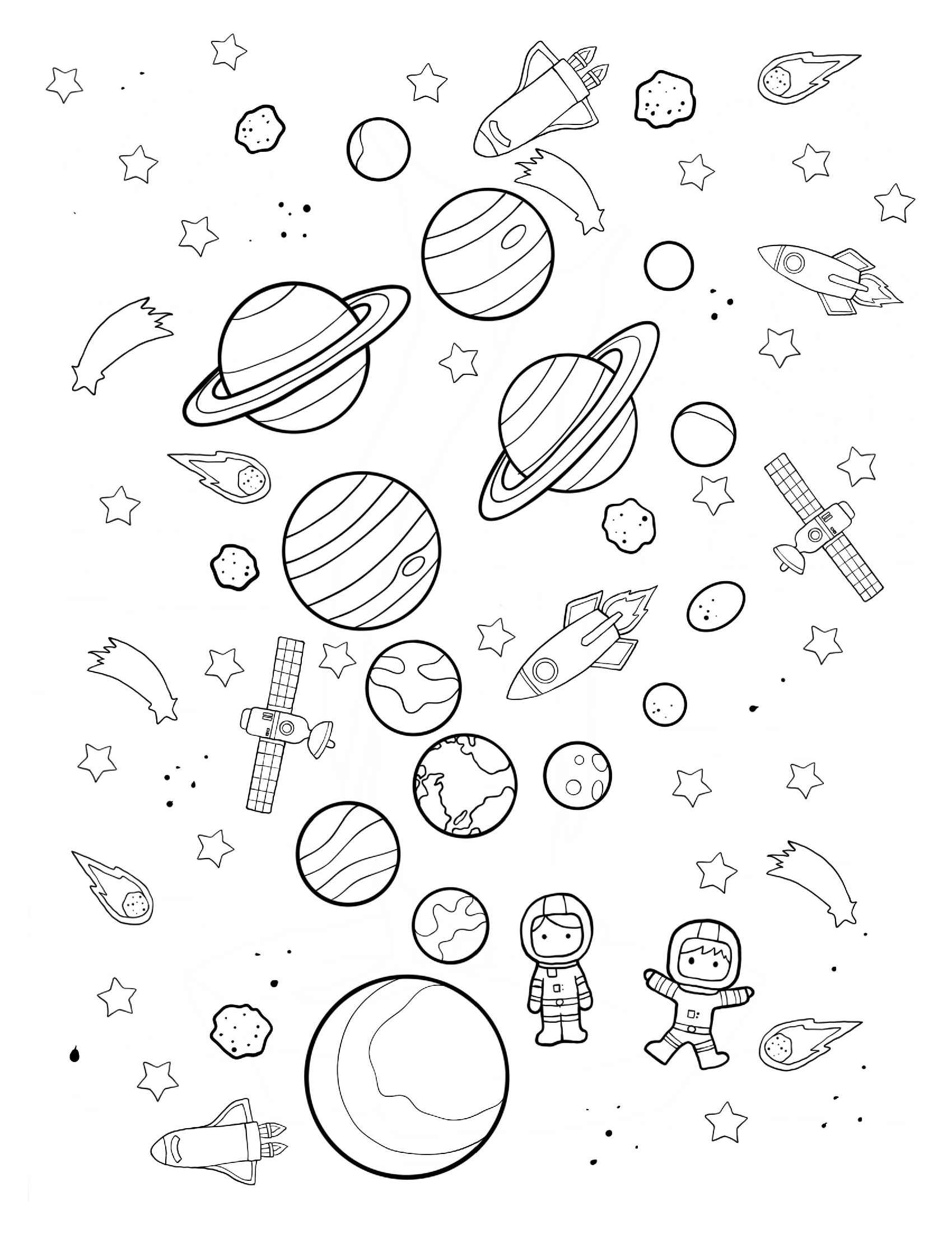 Sonnensystem Ausmalbilder 580
