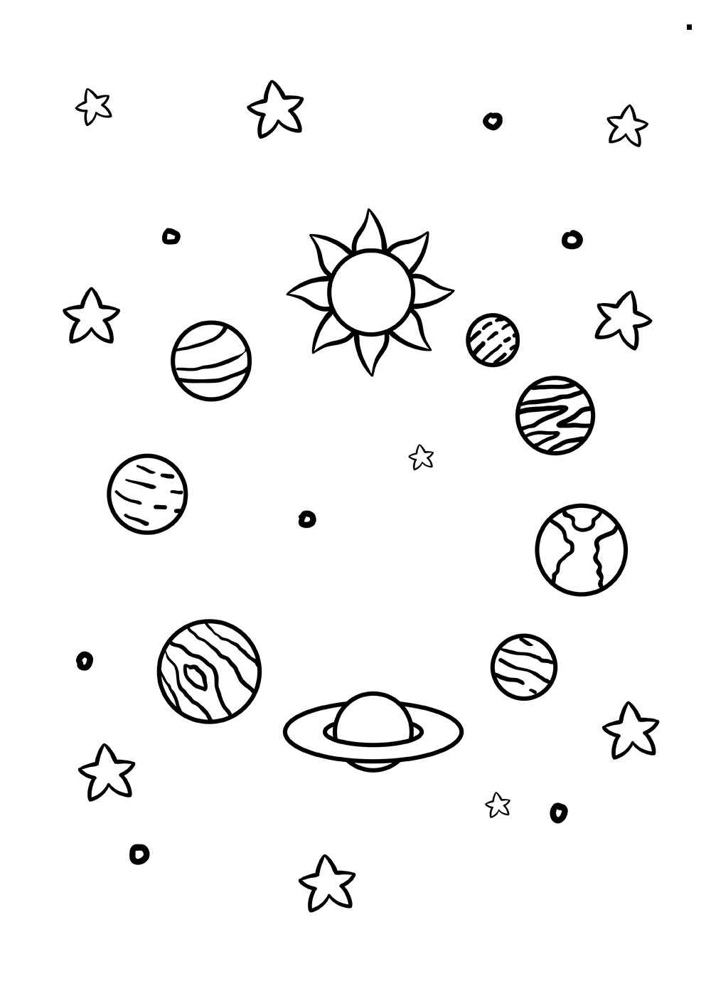 Sonnensystem Ausmalbilder 728