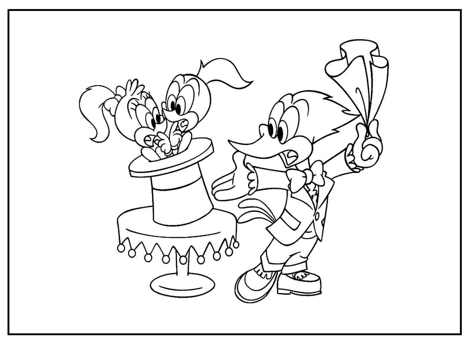 Specht Ausmalbilder 044