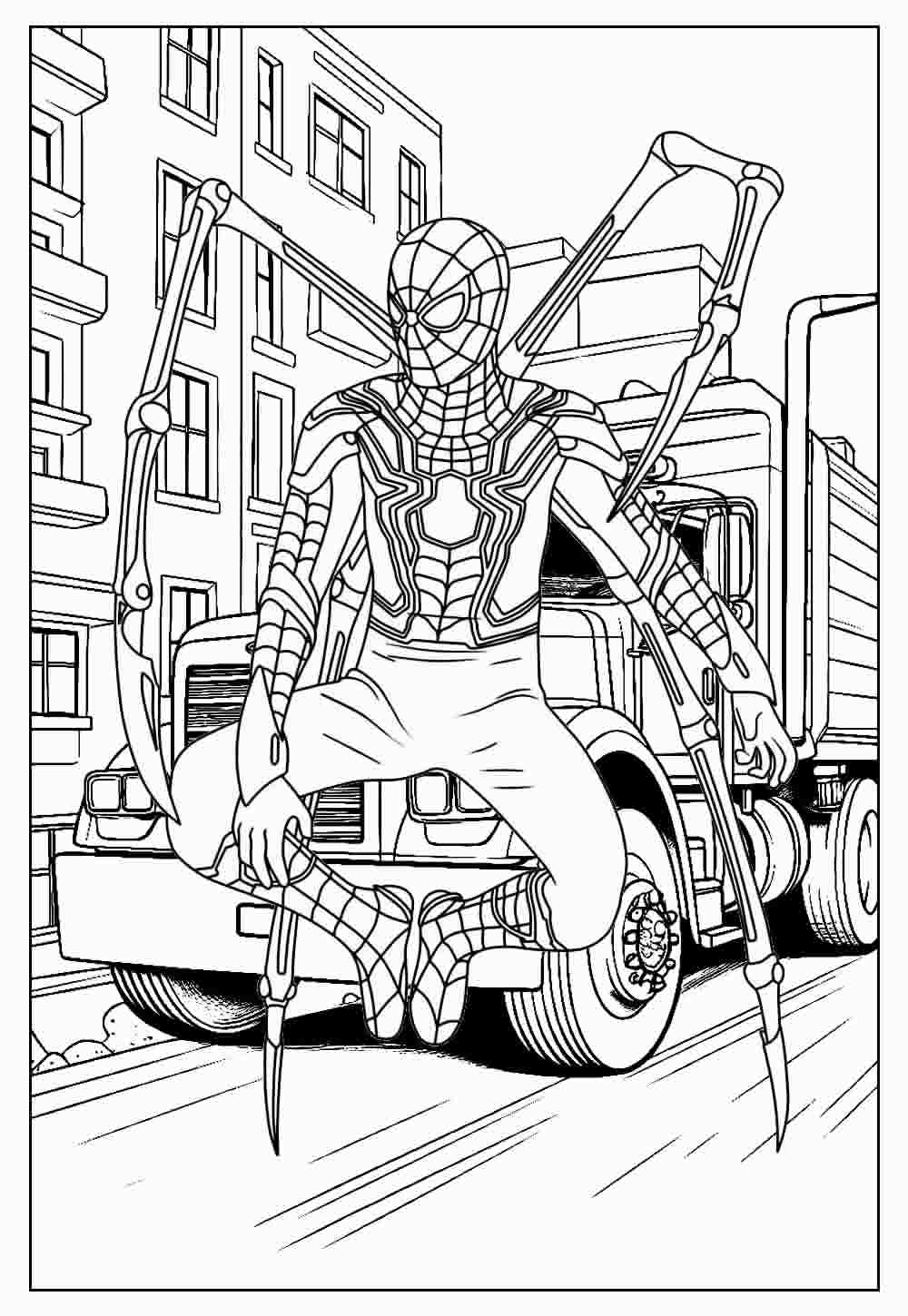 Spiderman Ausmalbilder 360