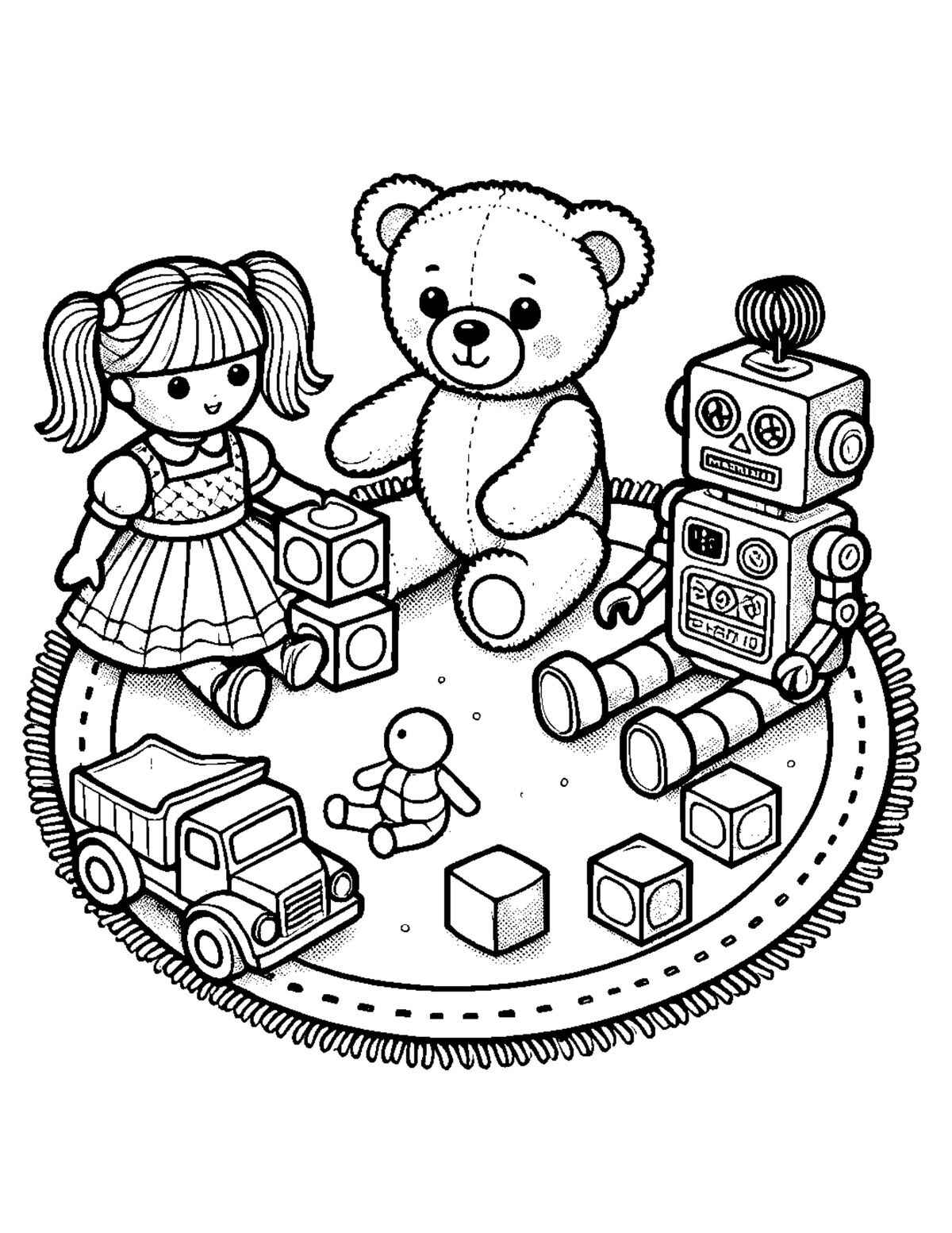 Spielzeug Ausmalbilder 477