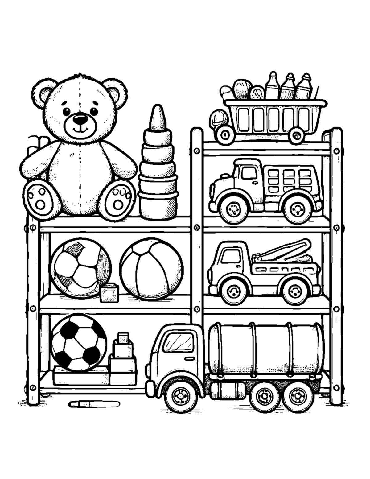 Spielzeug Ausmalbilder 872