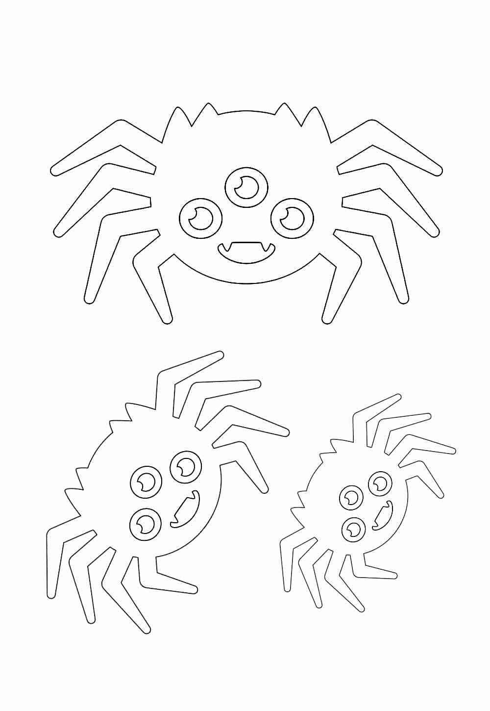 Spinnen Ausmalbilder 001