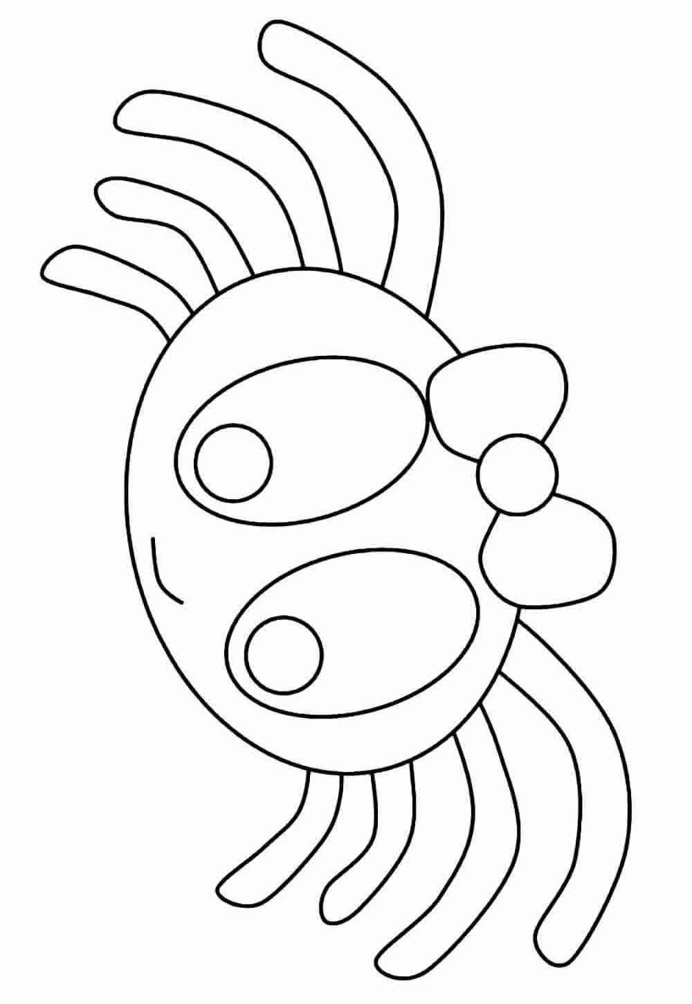 Spinnen Ausmalbilder 111