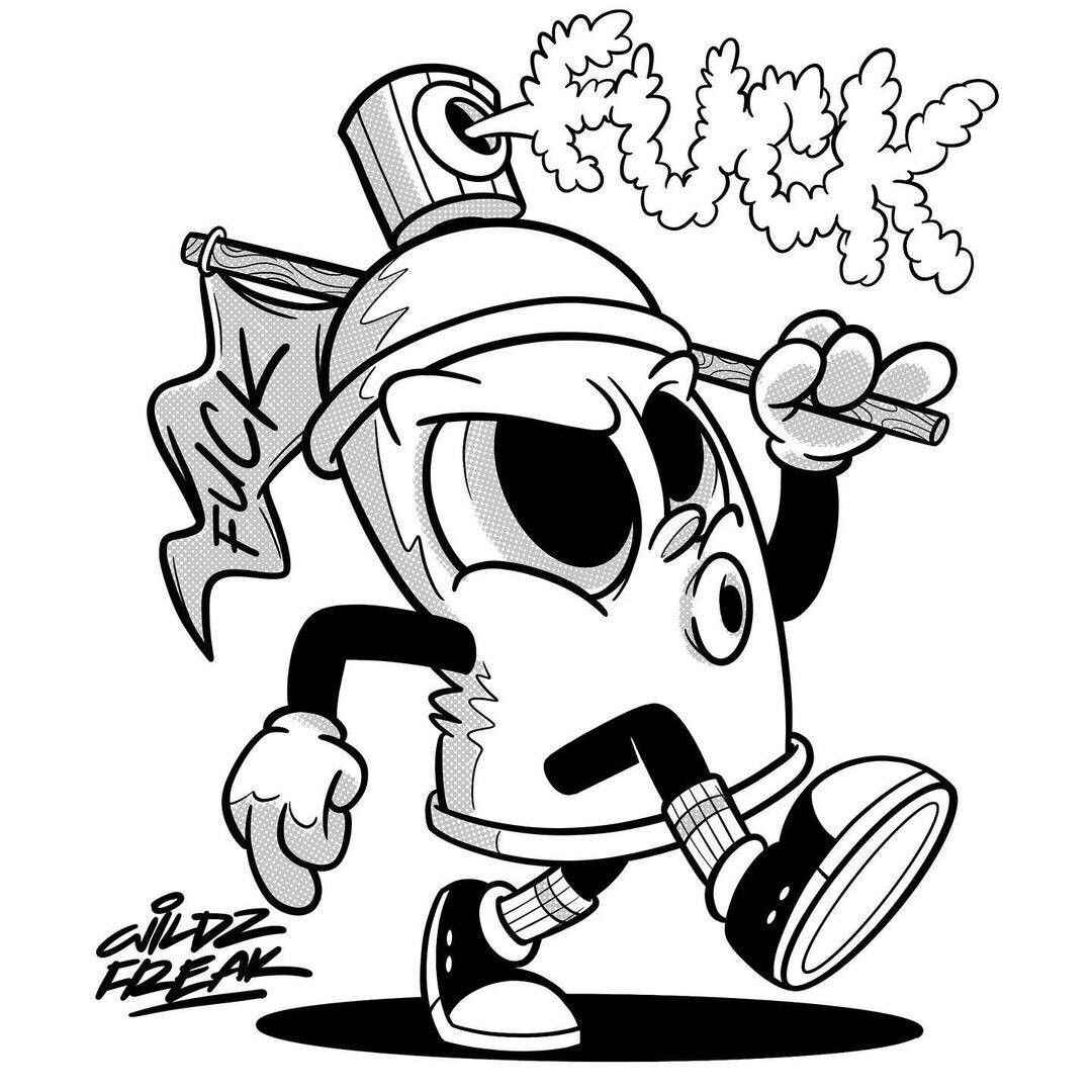 Sprühen Ausmalbilder 123