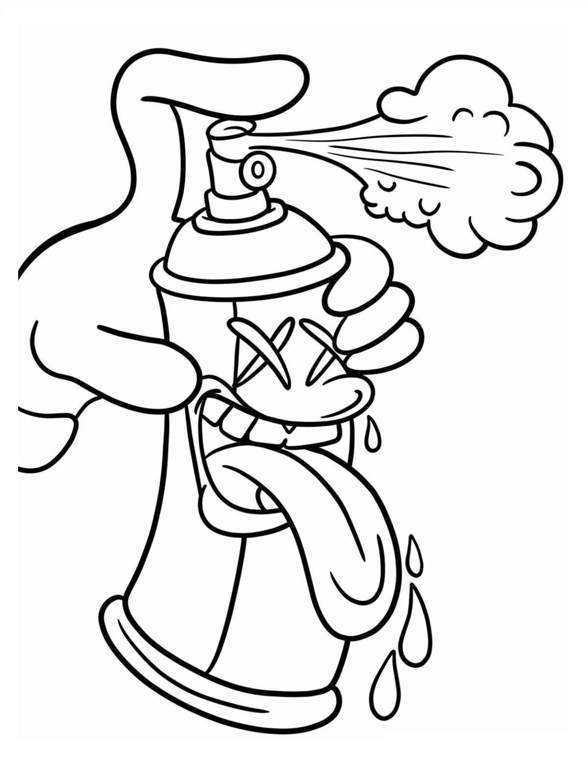 Sprühen Ausmalbilder 688