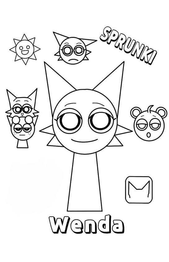 Sprunki Ausmalbilder 658