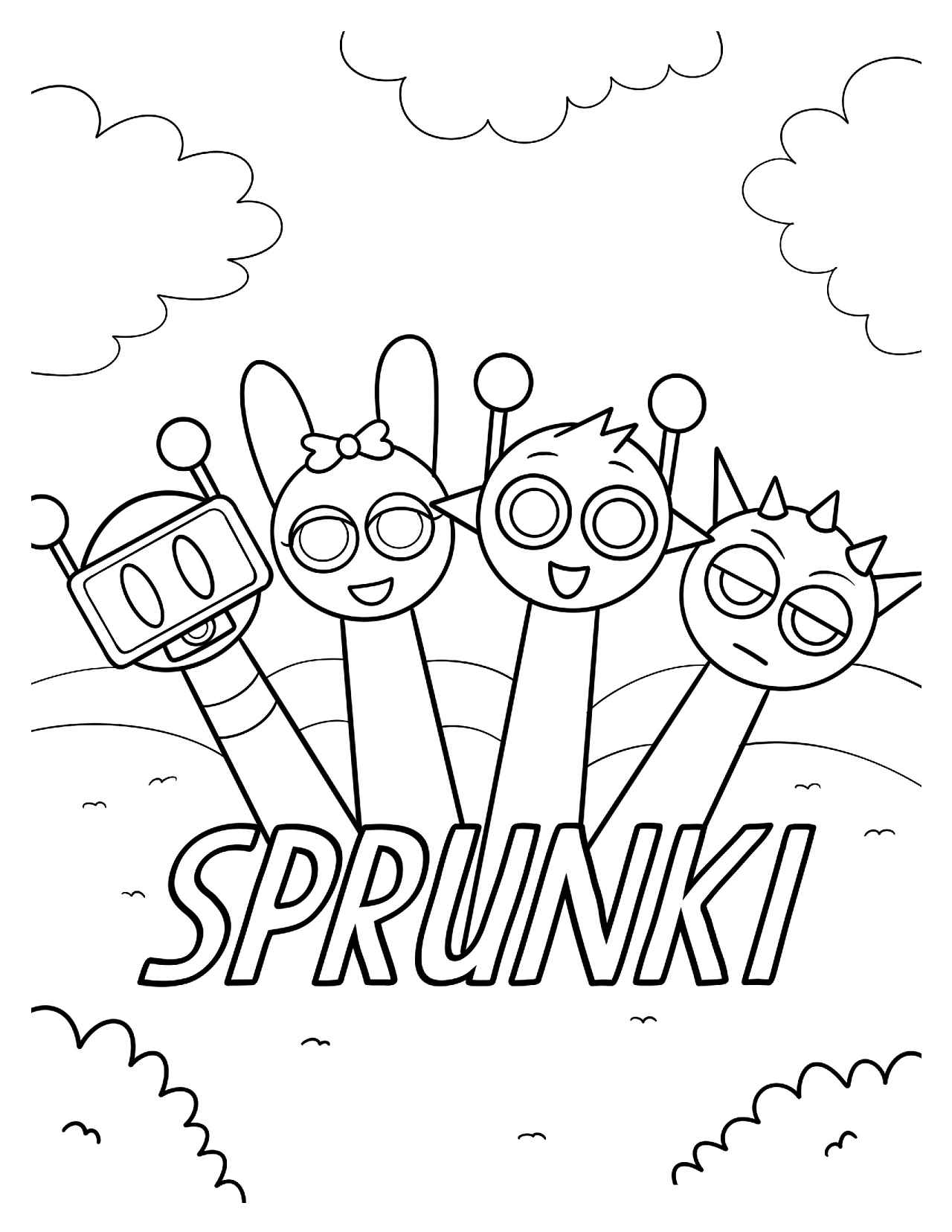 Sprunki Ausmalbilder 901