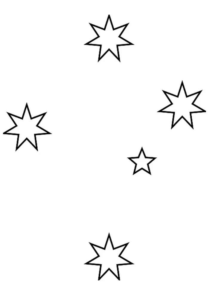 Sterne Ausmalbilder 073