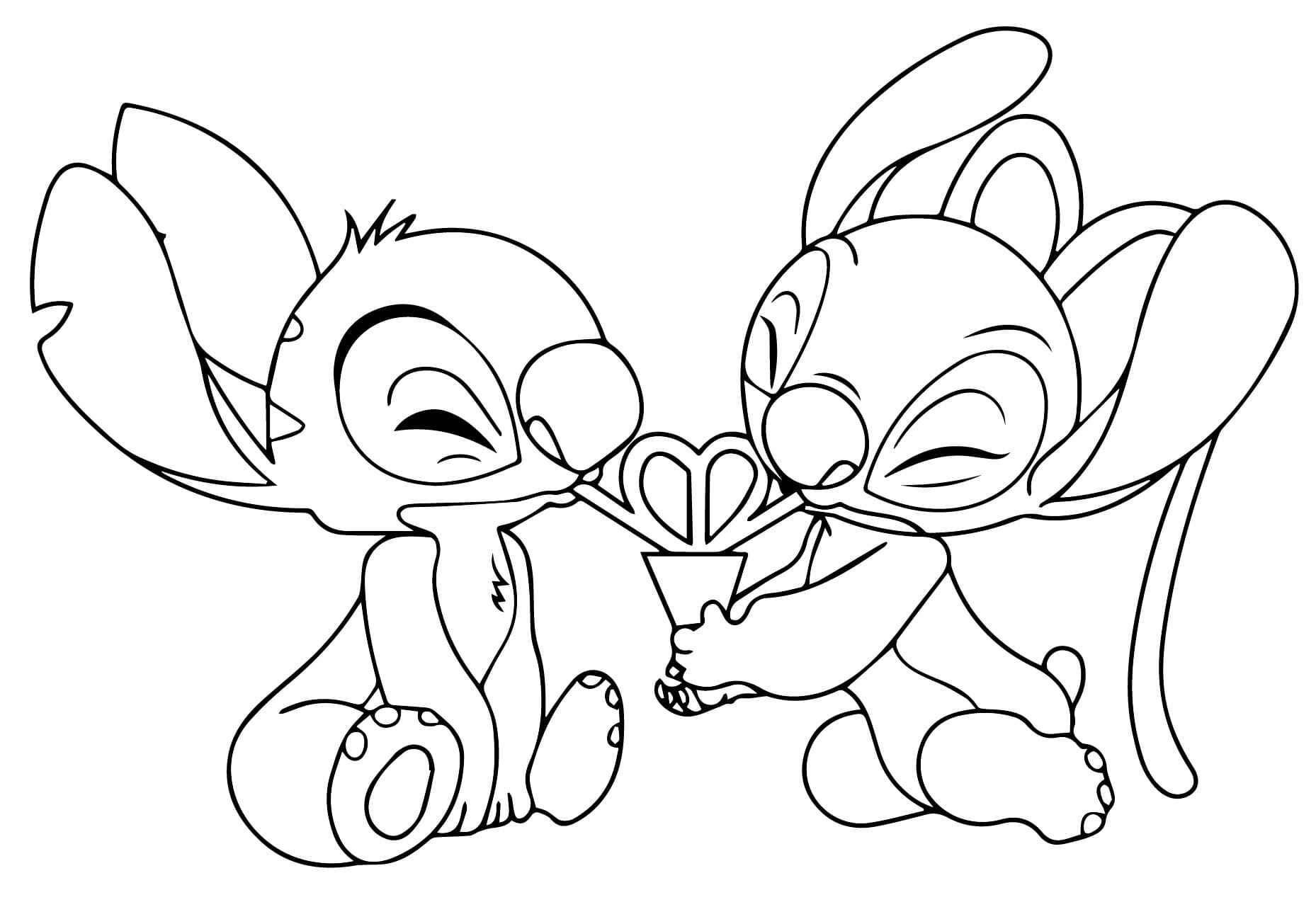 Stitch Und Angel Ausmalbilder 308
