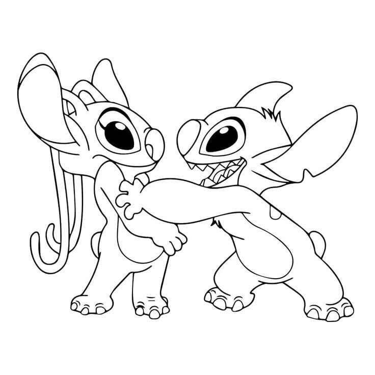 Stitch Und Angel Ausmalbilder 526