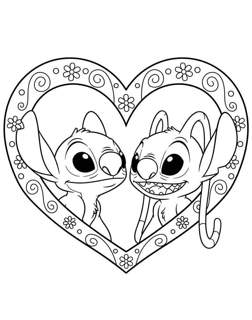 Stitch Und Angel Ausmalbilder 538