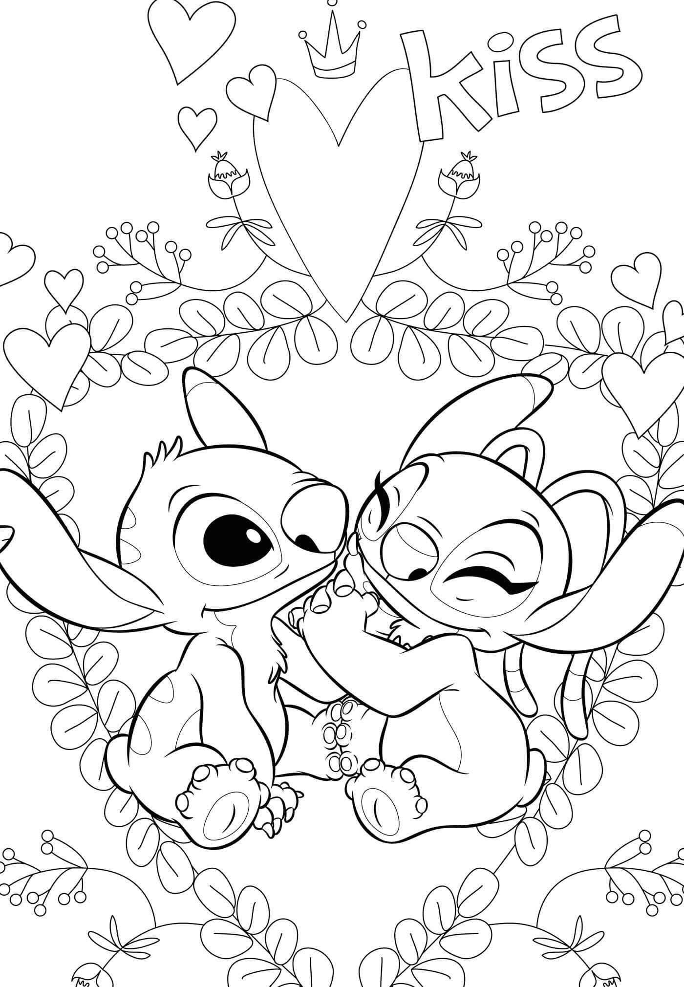 Stitch Und Angel Ausmalbilder 627