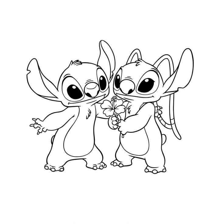 Stitch Und Angel Ausmalbilder 691