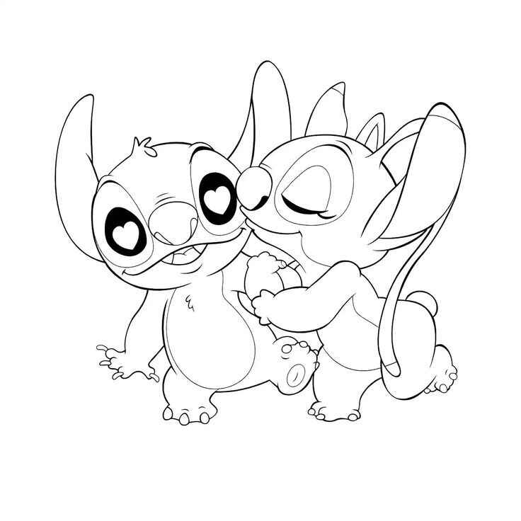 Stitch Und Angel Ausmalbilder 787