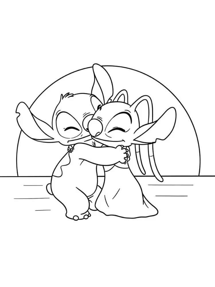 Stitch Und Angel Ausmalbilder 850