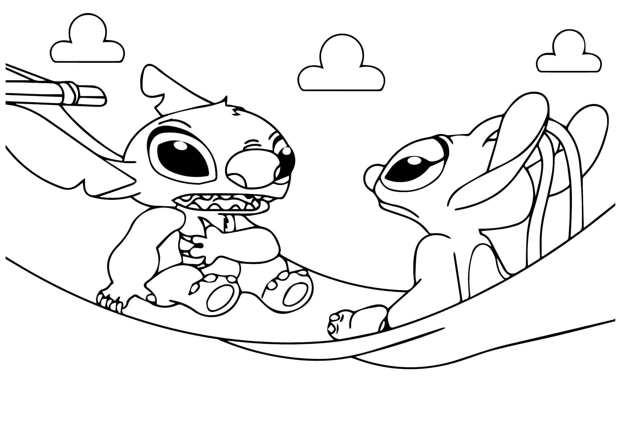 Stitch Und Angel Ausmalbilder 871