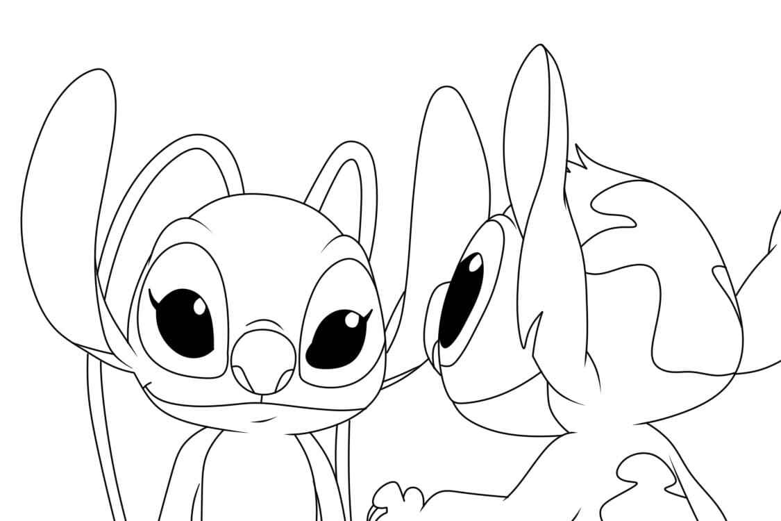 Stitch Und Angel Ausmalbilder 892