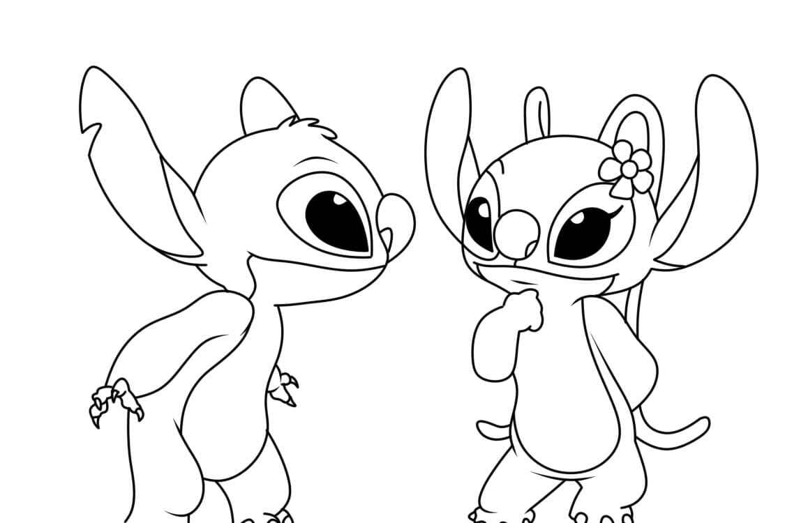 Stitch Und Angel Ausmalbilder 910