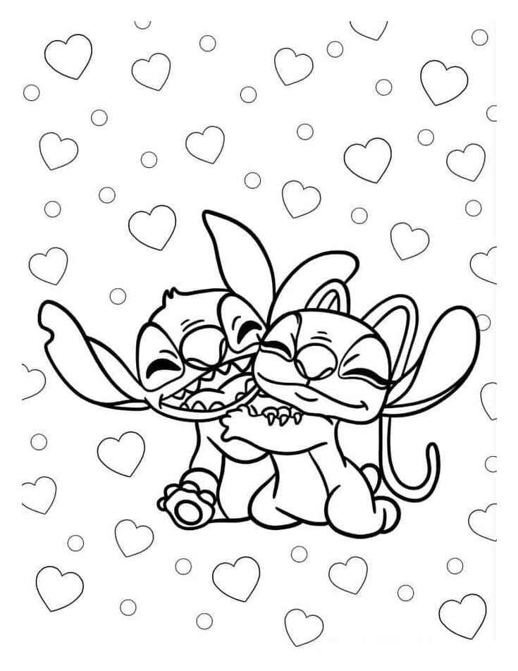 Stitch Und Angel Ausmalbilder 994