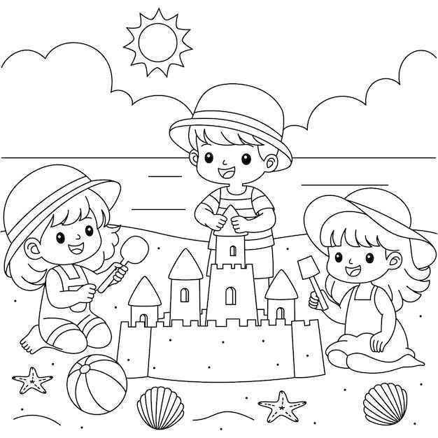 Strand Ausmalbilder 145