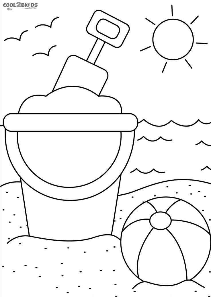 Strand Ausmalbilder 379