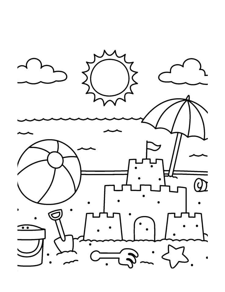 Strand Ausmalbilder 906