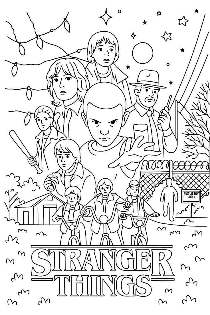 Stranger Things Ausmalbilder 344