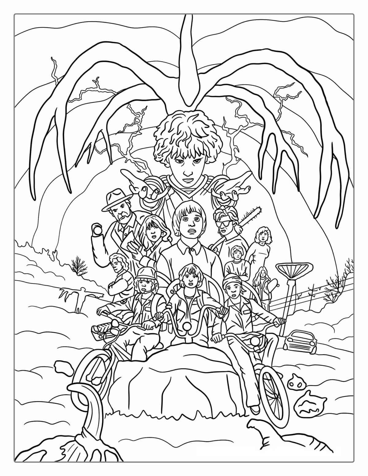 Stranger Things Ausmalbilder 929