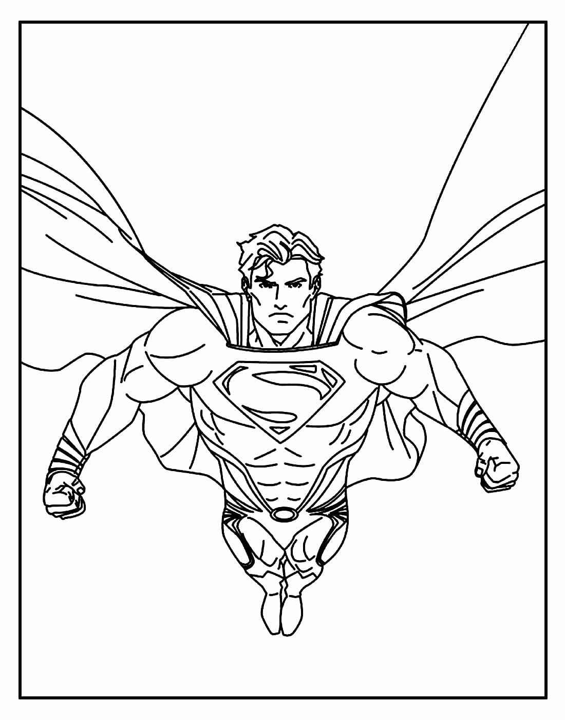 Superman Ausmalbilder 003